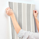Chesapeake 4192-83435 Bingley Charcoal Embellished Stripe Wa