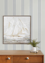Chesapeake 4192-83436 Bingley Light Blue Embellished Stripe 
