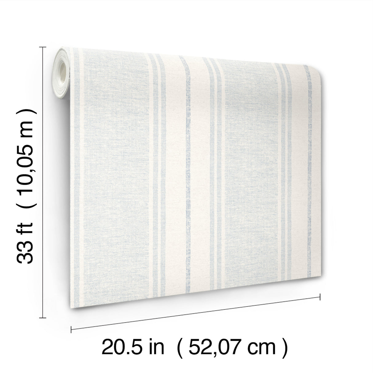 Chesapeake 4192-83439 Maddox Sky Blue Flannel Stripe Wallpap