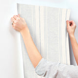 Chesapeake 4192-83439 Maddox Sky Blue Flannel Stripe Wallpap