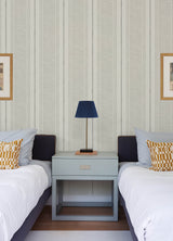 Chesapeake 4192-83441 Maddox Grey Flannel Stripe Wallpaper