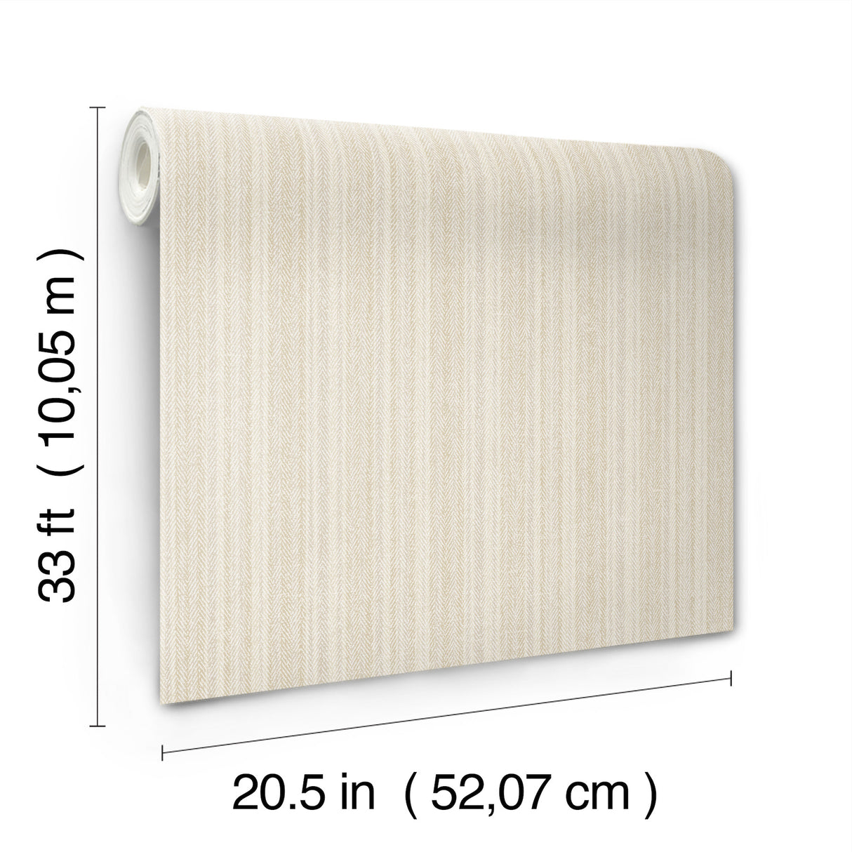 Chesapeake 4192-83445 Stokes Beige Chevron Stripe Wallpaper