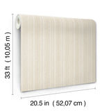 Chesapeake 4192-83445 Stokes Beige Chevron Stripe Wallpaper