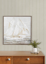 Chesapeake 4192-83445 Stokes Beige Chevron Stripe Wallpaper