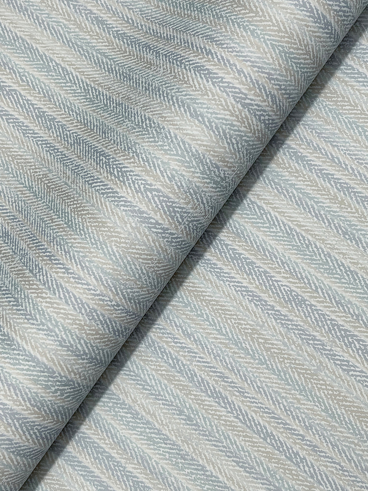 Chesapeake 4192-83447 Stokes Blue Chevron Stripe Wallpaper