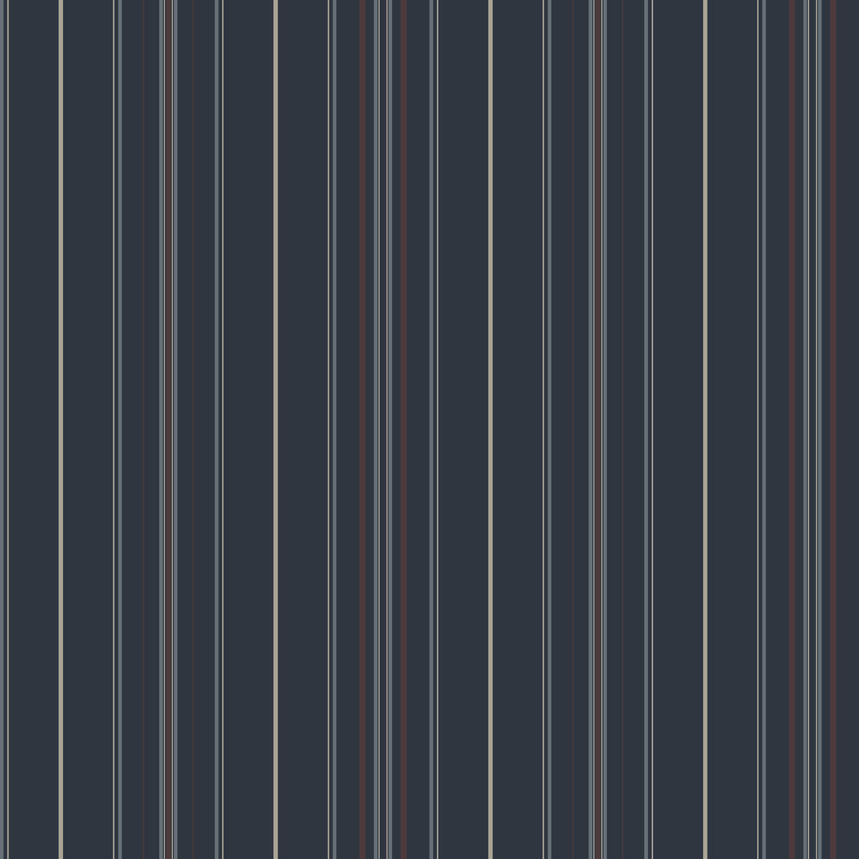 Chesapeake 4192-83450 Lascelle Navy Modern Pinstripe Wallpap