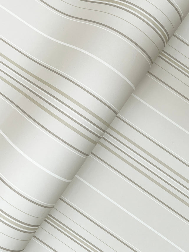 Chesapeake 4192-83451 Lascelle Light Grey Modern Pinstripe W