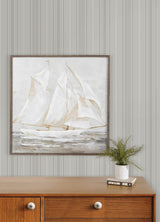 Chesapeake 4192-83451 Lascelle Light Grey Modern Pinstripe W