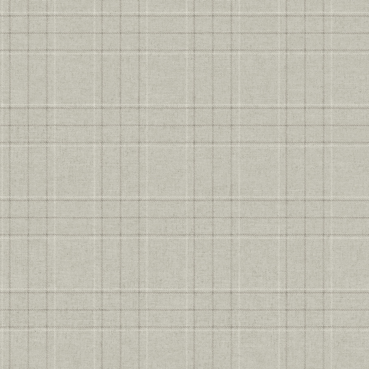 Chesapeake 4192-83456 Fox Hollow Light Grey Dashed Plaid Wal