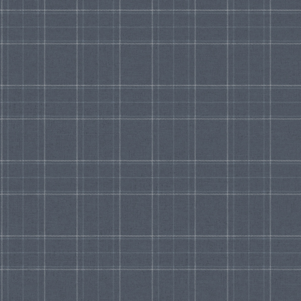 Chesapeake 4192-83458 Fox Hollow Dark Blue Dashed Plaid Wall