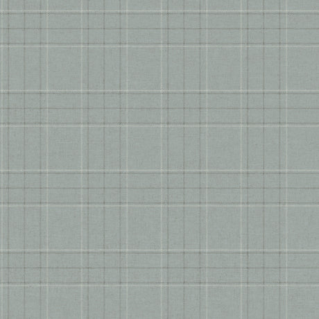 Chesapeake 4192-83459 Fox Hollow Turquoise Dashed Plaid Wall