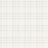 Chesapeake 4192-83460 Fox Hollow White Dashed Plaid Wallpape