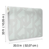 A-Street Prints 4198-27801 Franz Light Blue Geometric Wallpa