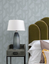 A-Street Prints 4198-27801 Franz Light Blue Geometric Wallpa