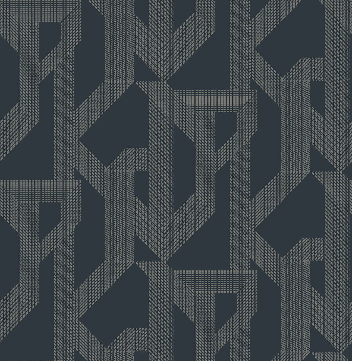 A-Street Prints 4198-27802 Franz Navy Geometric Wallpaper