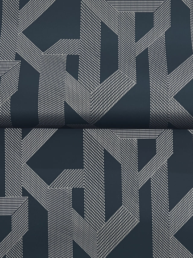 A-Street Prints 4198-27802 Franz Navy Geometric Wallpaper