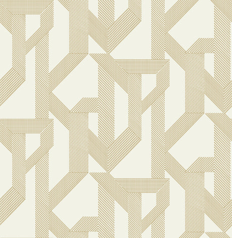 A-Street Prints 4198-27803 Franz Gold Geometric Wallpaper