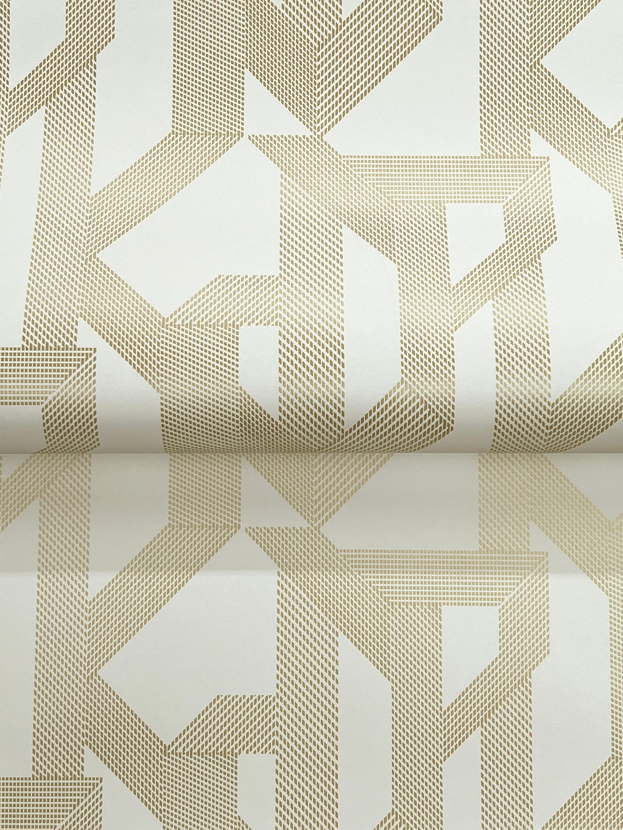 A-Street Prints 4198-27803 Franz Gold Geometric Wallpaper
