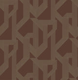 A-Street Prints 4198-27804 Franz Maroon Geometric Wallpaper