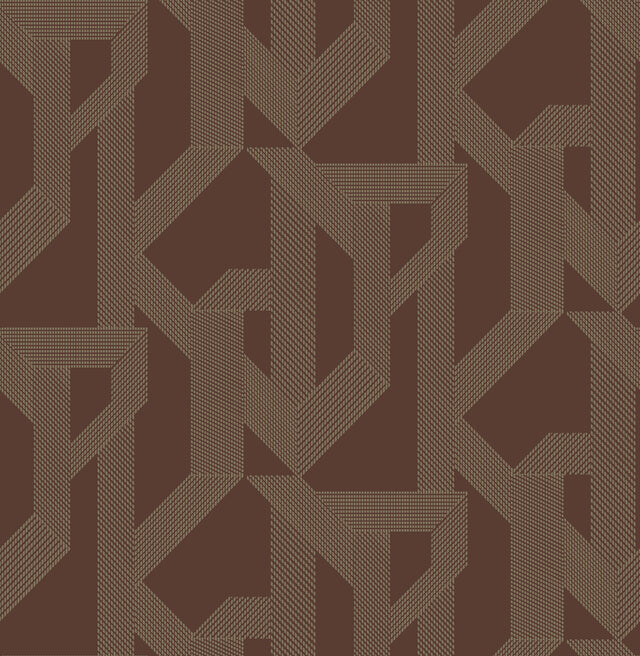 A-Street Prints 4198-27804 Franz Maroon Geometric Wallpaper