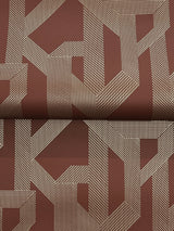 A-Street Prints 4198-27804 Franz Maroon Geometric Wallpaper