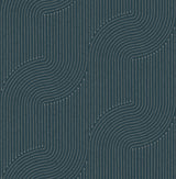 A-Street Prints 4198-27806 Braddock Teal Rhythmic Flow Wallp