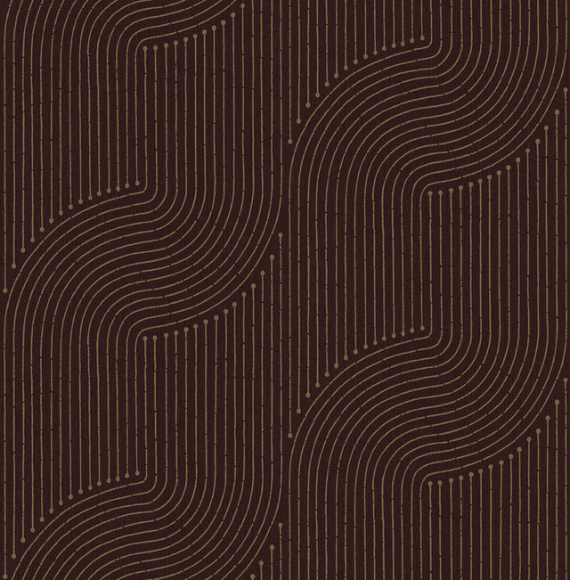 A-Street Prints 4198-27807 Braddock Merlot Rhythmic Flow Wal