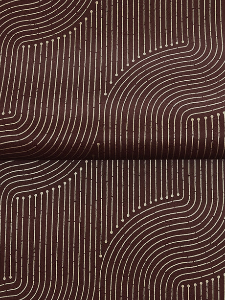 A-Street Prints 4198-27807 Braddock Merlot Rhythmic Flow Wal