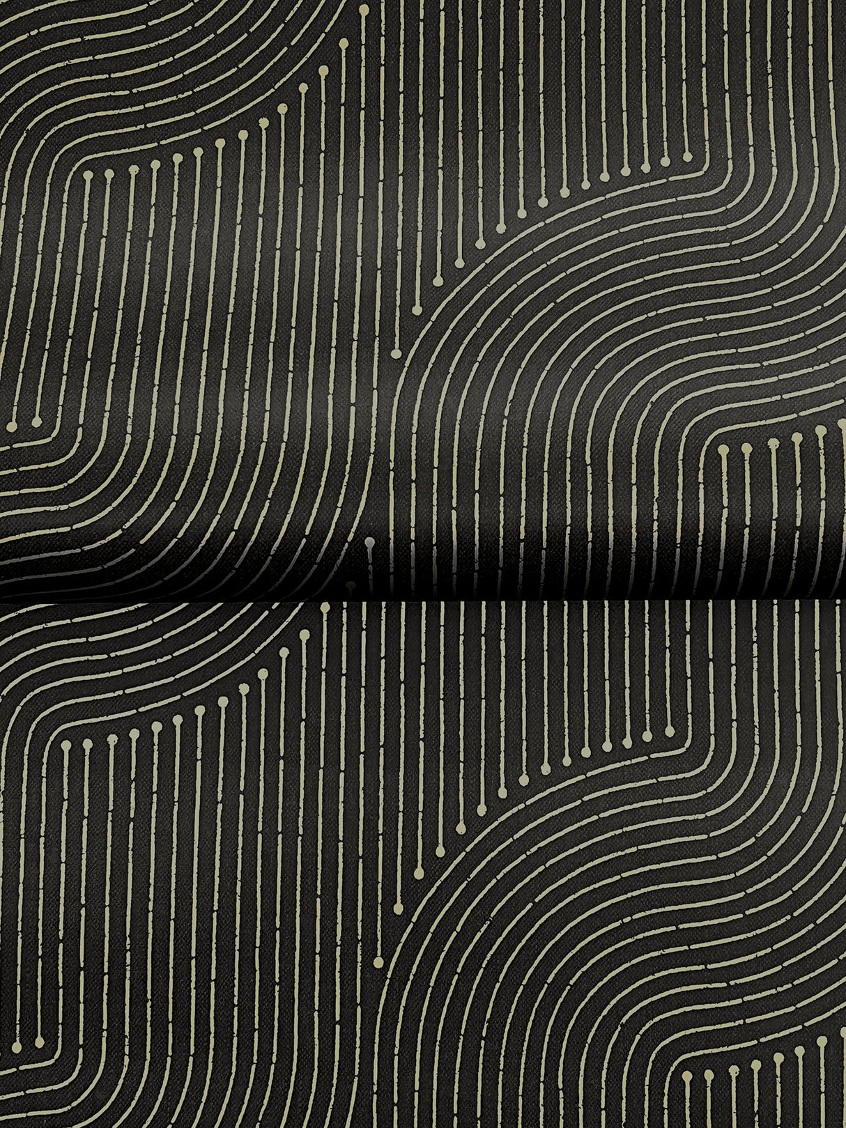 A-Street Prints 4198-27808 Braddock Black Rhythmic Flow Wall