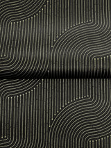 A-Street Prints 4198-27808 Braddock Black Rhythmic Flow Wall