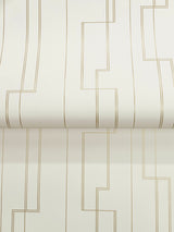 A-Street Prints 4198-27810 Anson Ivory Deco Detailing Wallpa