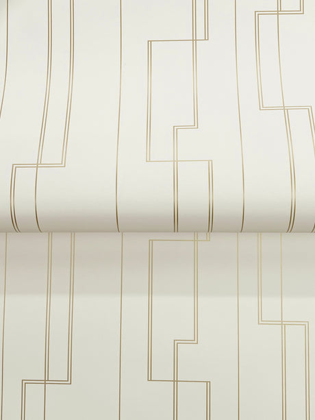 A-Street Prints 4198-27810 Anson Ivory Deco Detailing Wallpa