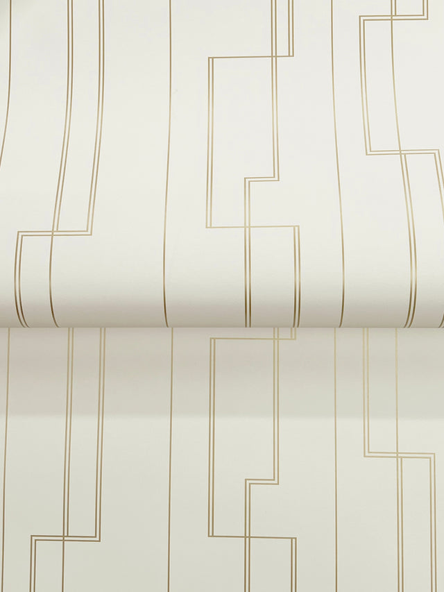 A-Street Prints 4198-27810 Anson Ivory Deco Detailing Wallpa