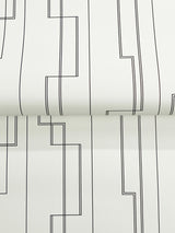 A-Street Prints 4198-27811 Anson Black Deco Detailing Wallpa