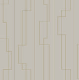 A-Street Prints 4198-27812 Anson Taupe Deco Detailing Wallpa