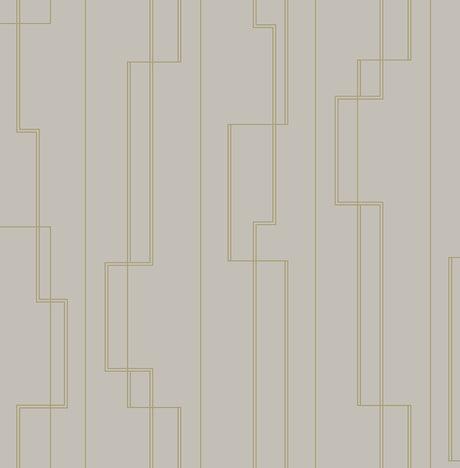 A-Street Prints 4198-27812 Anson Taupe Deco Detailing Wallpa