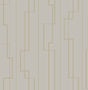 A-Street Prints 4198-27812 Anson Taupe Deco Detailing Wallpa