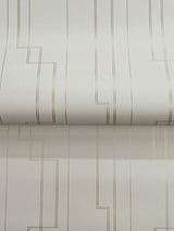 A-Street Prints 4198-27812 Anson Taupe Deco Detailing Wallpa