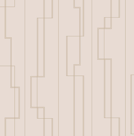 A-Street Prints 4198-27813 Anson Blush Deco Detailing Wallpa