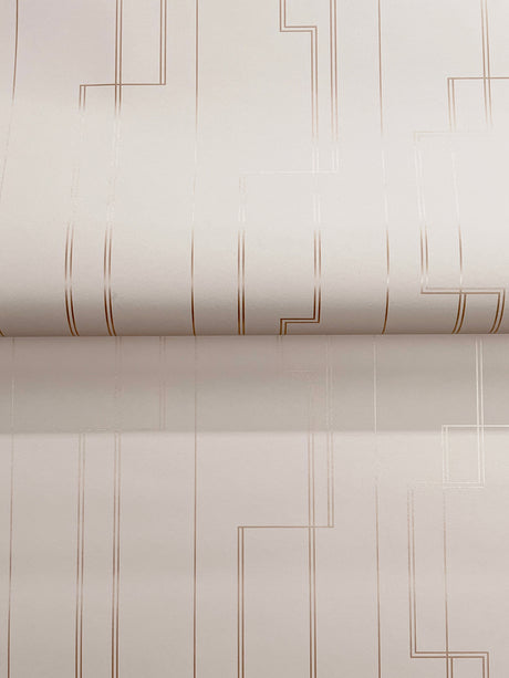 A-Street Prints 4198-27813 Anson Blush Deco Detailing Wallpa
