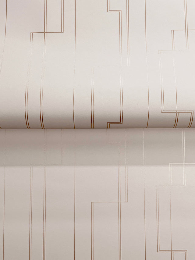 A-Street Prints 4198-27813 Anson Blush Deco Detailing Wallpa