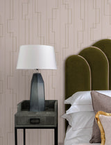 A-Street Prints 4198-27813 Anson Blush Deco Detailing Wallpa