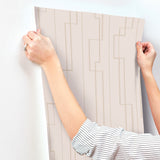 A-Street Prints 4198-27813 Anson Blush Deco Detailing Wallpa