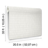 A-Street Prints 4198-27816 Collis Dove Squiggle Stripe Wallp