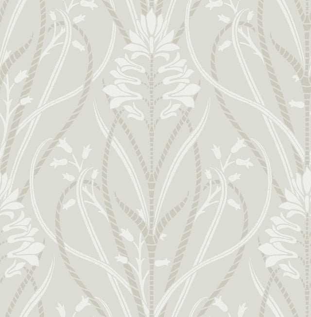 A-Street Prints 4198-27819 Rosalind Dove Iris Damask Wallpap