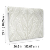 A-Street Prints 4198-27819 Rosalind Dove Iris Damask Wallpap