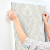 A-Street Prints 4198-27819 Rosalind Dove Iris Damask Wallpap