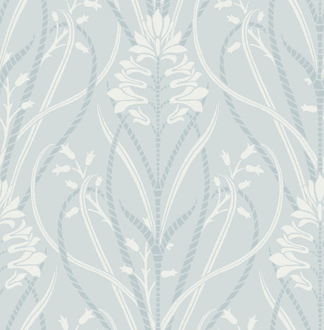A-Street Prints 4198-27821 Rosalind Sky Blue Iris Damask Wal