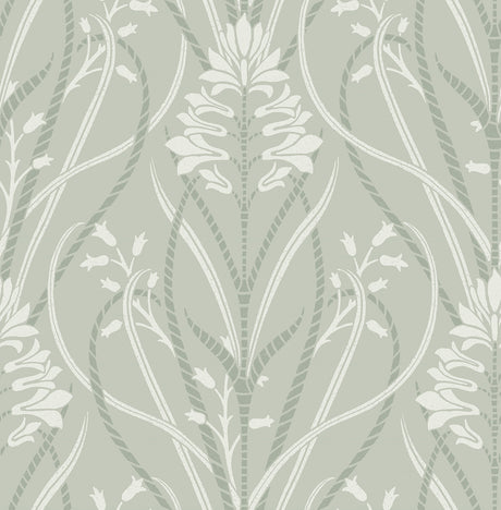 A-Street Prints 4198-27822 Rosalind Sage Iris Damask Wallpap