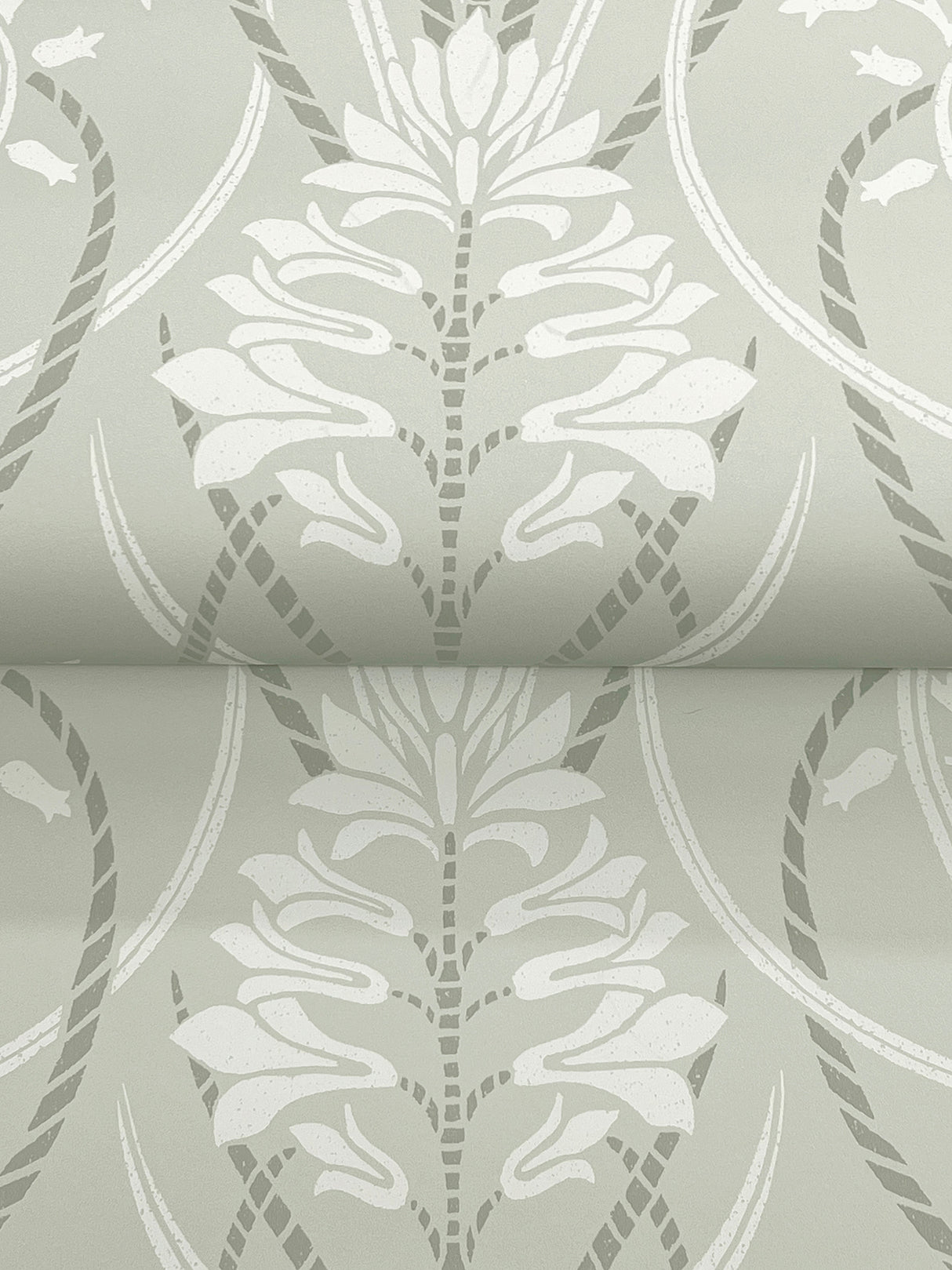A-Street Prints 4198-27822 Rosalind Sage Iris Damask Wallpap